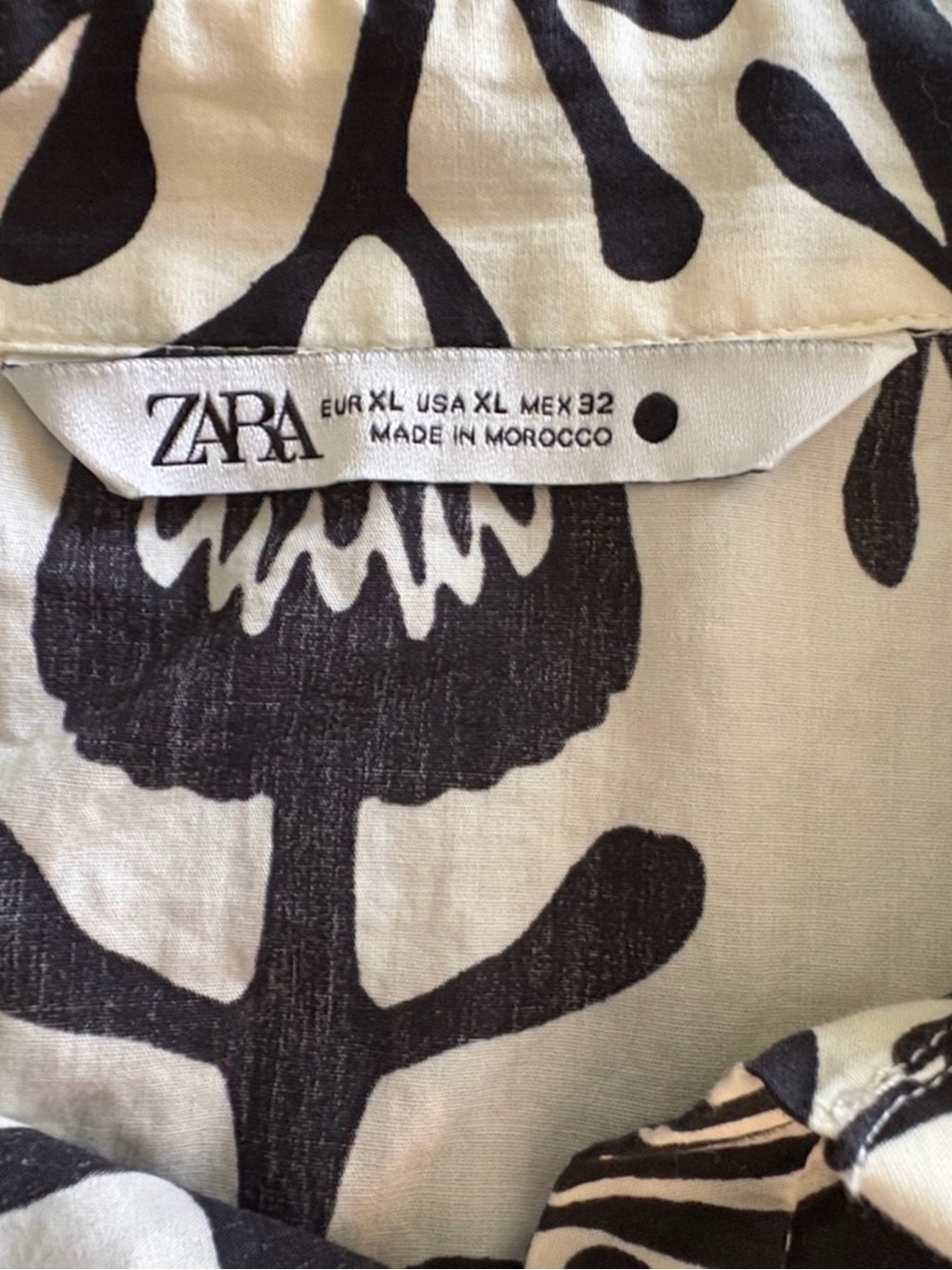 Zara Botanical Floral Midi Button Down Dress - Picture 4 of 7